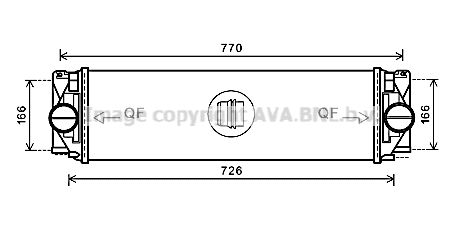 AVA QUALITY COOLING Kompressoriõhu radiaator MS4582